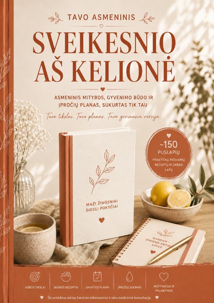 Knygos „Sveikesnio aš kelionė“ viršelis
